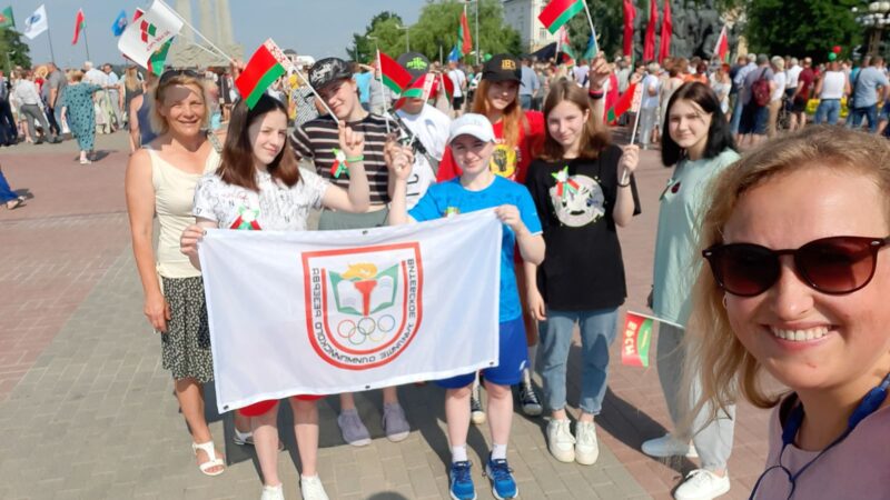 3 июля 2022г. коллектив и учащиеся училища олимпийского резерва посетили мероприятия, посвящённое Дню Независимости Республики Беларусь