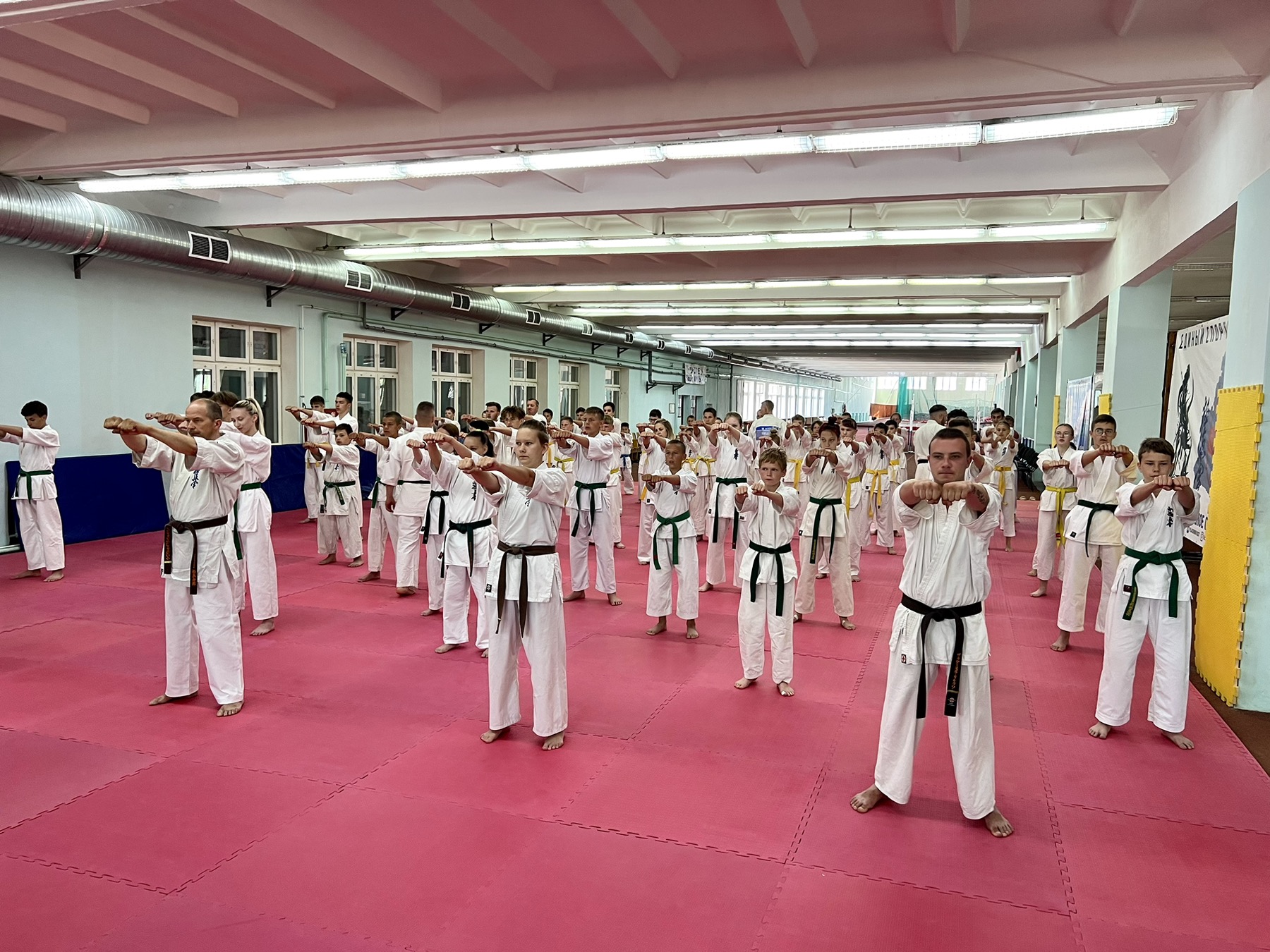 С 23 – 25 июня на базе УО ”ВГУОР“ провела летнюю школу по карате РСМОО «Белорусская федерация Шинкиокушин карате».