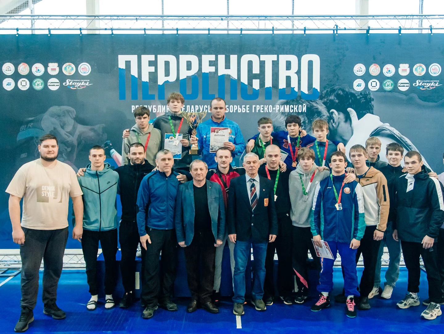 Витебская область – лучшая команда первенства Беларуси по греко-римской борьбе.