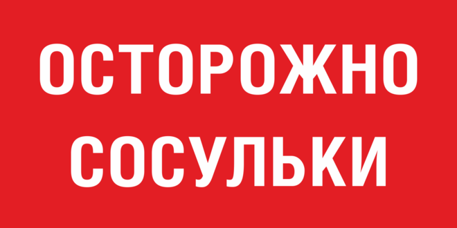ОСТОРОЖНО СОСУЛЬКИ!
